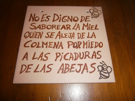 PLACA "Colmena"