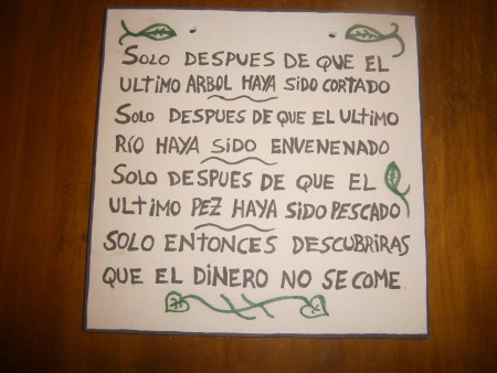 PLACA "Solo despues..."